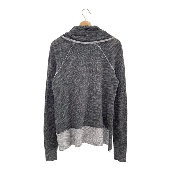 Free People Beach Cocoon Cowl Long Sleeve Slouchy Pullover Top Grey One Body - Picture 6 of 15